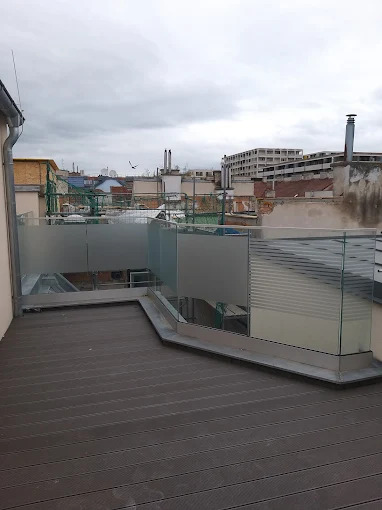 Glasgeländer für Terasse